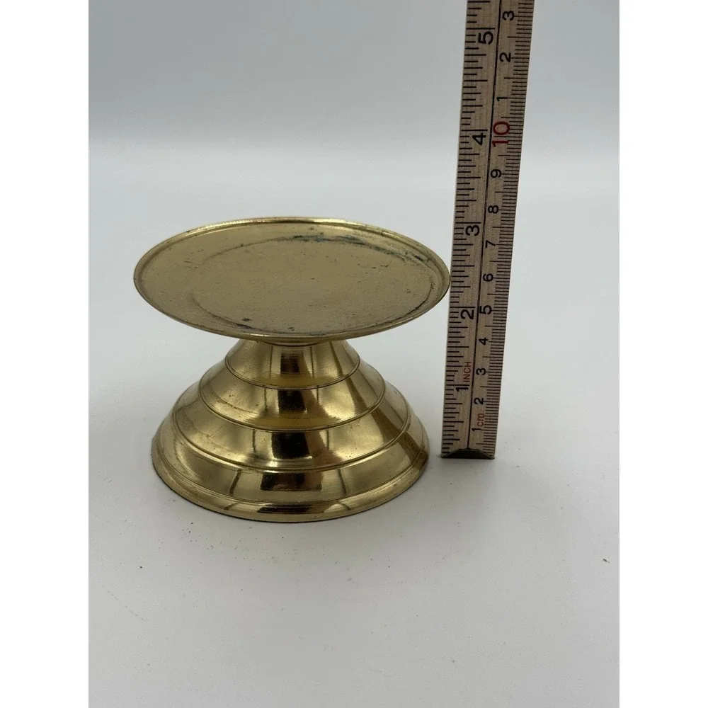 Gold Tone‎ Pillar Candle Holder